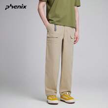 +Phenix Phoenix Outdoor Casual Long Pants Unisex 2026SS Water-Repellent Multi-Pocket Embroidered Straight-Leg Pants - Earth Brown - View 2