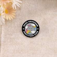 Storm Survivor Enamel Brooch Pine Tree Lapel Pin Badge Backpack Clothing Accessory Jewelry Gift - NR8823 - View 4