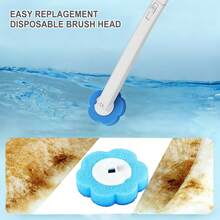 Toilet Brush Upgraded Disposable Toilet Brush Set Long Handle Wall‑Mount Design With Replaceable Brush Heads Hygienic Hands‑Free Bathroom Toilet Bowl Cleaning Supplies - Modern - View 8
