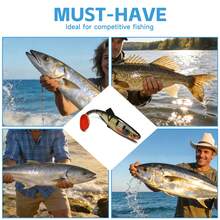 1 buah/6 buah Umpan Plastik Lunak Ekor Keriting Ukuran Besar 20cm 59g Umpan Lunak Bionik Realistis untuk Memancing di Laut, Memancing Trolling, Memancing Air Tawar dan Air Asin - MultiWarna - View 6
