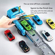 Flexible Track Vehicle, Off-Road Vehicle, No Battery Required For Launching, Inertial Launching Device, Folding Toy Car Model, Multi-Player Racing Competition Toy, Suitable For Both Men And Women As A Gift, Random Color Of Accessories - Multicolor - View 5