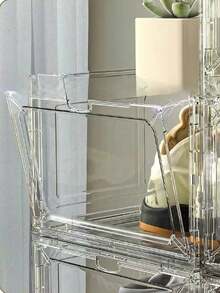 2pcs Transparent Plastic Shoe Storage Box, Anti-Oxidation Home Basketball Shoe Display Box - View 3