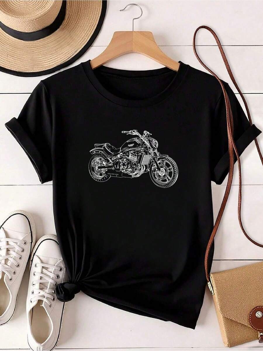 Women T-Shirts - 黑色 - 查看 1