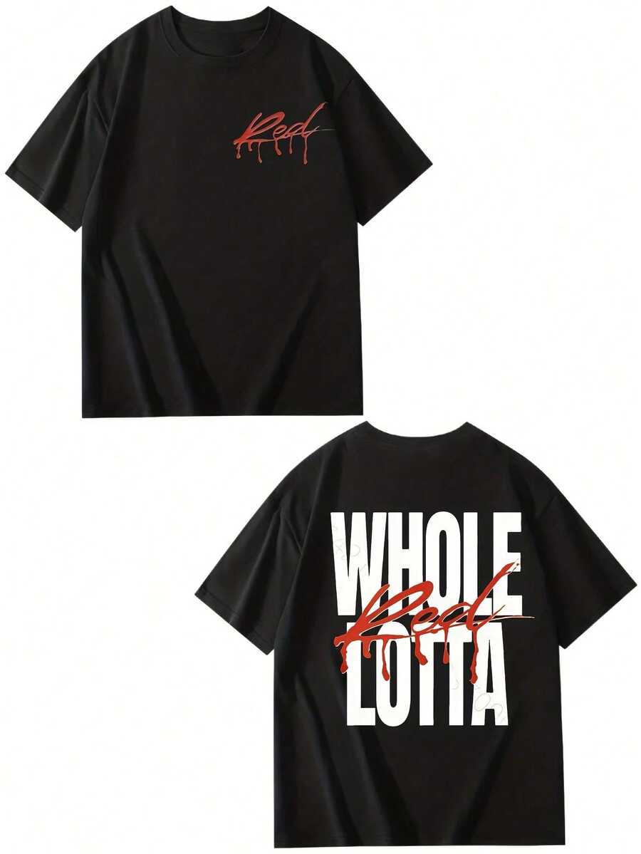Men T-Shirts - 黑色 - 查看 1