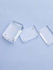1pc/2pcs Transparent Thick Acrylic Photo Frame, Modern Desktop Photo Frame, Suitable For Home And Office Decoration. Suitable For Photos, Flowers And Landscape Paintings Acrylic Table Card Transparent Price Sign Acrylic Photo Frame Desktop Painting Decoration Frame. - Transparent - View 6