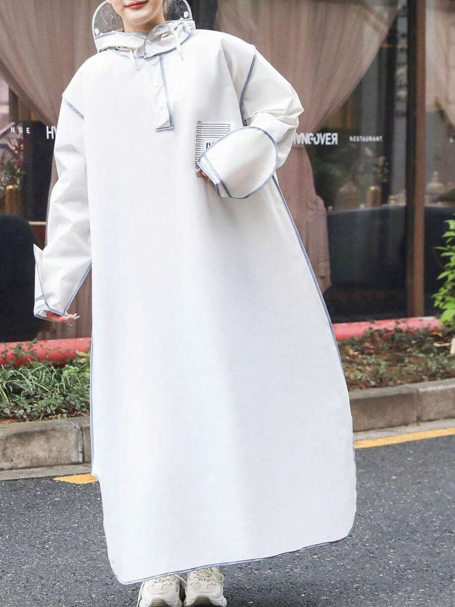 [Waterproof Glove Design]Extended Length Pullover Raincoat For Electric Scooter, Bicycle, Electric Bike, Unisex, Heavy Rain Protection, Full Body Rain Poncho - Multicolor - View 1