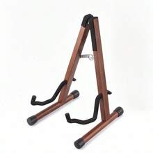 Guitar Stand | Solid Wood Walnut Color - Instrument Guitar Stand, Adjustable Floor-To-Floor A Cross Stand, Suitable For Original Sound Electric Guitar, Ukulele, Cello, Mandolin, Banjo, Foldable Guitar Stand, A Must-Have Gift For Instrument Guitar - Camel - View 11