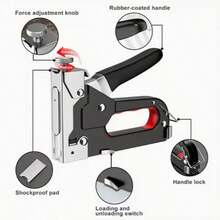 1 buah Pistol Stapler Manual Tugas Berat 4-in-1, Kekuatan Stapler yang Dapat Diatur, untuk Menstapel Furnitur, Pelapis, Pengerjaan Kayu, Perbaikan, Dekorasi Material, Alat Penting untuk Penggemar DIY, Hadiah Liburan Praktis untuk Ayah/Pacar - MultiWarna - View 10