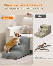 Feandrea Dog Stairs & Steps - Grey - View 3