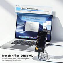 Essager Type C Cable 100W 7A PD Fast Charging Charger USB C With LED Display Cable Data Wire For Laptop Mobile Phone Tablet Nan - Black - View 5