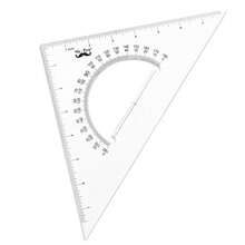 Architectural Triangular Ruler Set With 12 Inch Triangular Scale 11 Inch 30/60 And 8 Inch 45/90 Triangles - Clear - View 6