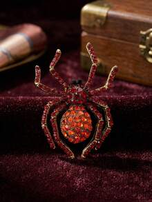 Halloween Rhinestone Spider Brooches For Women Unisex Creativity Animal Pins Party Jewelry Unique Fashion Accessories Friends Gatherings Holiday Gifts - Spider - View 22