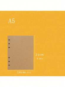 1pc/2pcs A4 A5 A6 A7 Refill Ruled Paper, White/Brown Replaceable Paper, Suitable For 5x7 Inch Notebook Inner Pages, 80 Sheets Ruled Paper (Please Confirm If It Fits Your Notebook Before Purchase) - Refill Paper - View 7