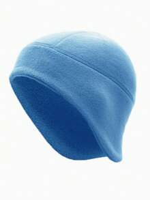 1pc Fleece Fall And Winter Ear Protection Hat, Windproof And Warm Fleece Skiing Hat, Unisex For Outdoor Cycling, Camping, Hiking, And Running. - Multicolor - View 15