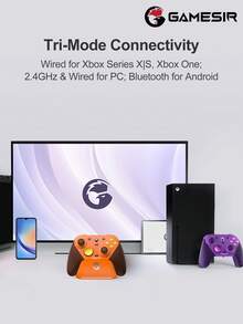 GameSir G7 Pro Gamepad Compatible With Xbox Gaming Controller For PC Steam Android Officially Licensed With Charging Station Tri-Mode Connectivity Mag-Res TMR Sticks 1000Hz Polling Rate Hall Effect Analog Triggers 6-Axis Gyroscope - View 4