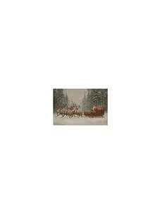 1pc Vintage Winter Sleigh Wall Art Print, Rustic Christmas Mural Canvas Poster, Suitable For Bedroom, Living Room, Kitchen, Canvas Wall Art, Fun Bathroom Decor, Room Decor, Home Decor, Dorm Decor, College Decor, Christmas Holiday Gift, Framed/Unframed - 1pc - View 14