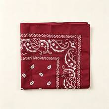 Unisex Paisley Print Bandana Hip Hop Style Multi Function Scarf Shawl Head Wrap For Festival Travel Party Concert - Multicolor - View 15