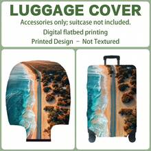 1PC, Flat Print Design, Print Design - No Texture, Accessories Only, Luggage Protective Cover, Does Not Include The Luggage Shown In The Picture, Suitable For 20 To 30 Inch Luggage, Made Of Thickened High-Quality Fabric, Essential Accessory For Your Travel And Checked Luggage. - Multicolor - View 15