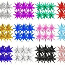 6pcs 22-Inch Starburst Foil Balloons, Suitable For Party Background Decoration For Halloween, Christmas, Birthdays, Weddings, Anniversaries, Graduations, Etc., Available In Multiple Colors - Exploding Star - View 2