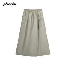 Phenix ALK Outdoor Women's 2025FW New Spring/Autumn Loose Windproof Waterproof Skirt - Nut Brown - View 6