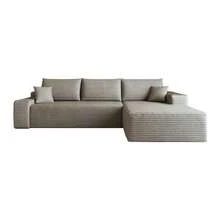 270cm Boneless Modular Corner Sofa With L-Shaped Chaise Longue, Modern Modular Sofa With Deep Seat, No Assembly Required, Compression Sofa For Living Room, Bedroom, Apartment - Camel - View 12