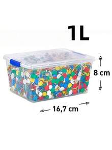 Multi-Functional Transparent Storage Containers Feature Large Capacity,Reinforced Snap-Lock Lids. Sturdy. Perfect For Storing And Organizing Seasonal Clothing.Home Organization, Can Be Used In Wardrobes, Storage Rooms, Bedrooms, Offices, Kitchens. - Storage Box With Lid - View 30