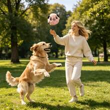 2pcs Squeaky Pet Toy Balls - Fun High Elasticity Interactive Sound Tennis Balls, Random Color, Medium And Small Dog Teething Durable Bite Training Toy Balls - Recommended For Pet Lovers, Pet Toys - Multicolor - View 2