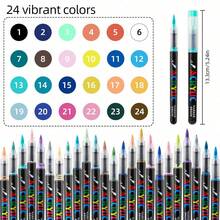12/24/36/48/60/72/80/120pcs/Set Pulpen Cairan Berukuran Besar, Cepat Kering, Warna, Cocok untuk Bahan Keramik dan Batu - MultiWarna - View 4