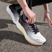 XTEP Tancheng 3.0 LITE | Shock-Absorbing Wear-Resistant Lightweight Men's Professional Jogging Shoes - White/Black - View 3
