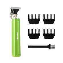 WEEME Professional Hair Clippers For Men | Cordless Beard Trimmer With 4 Guide Combs & Cleaning Brush | Rechargeable Electric Haircut Kit For Barbers & Home Use (Orange/Green/Yellow) - Multicolor - View 12