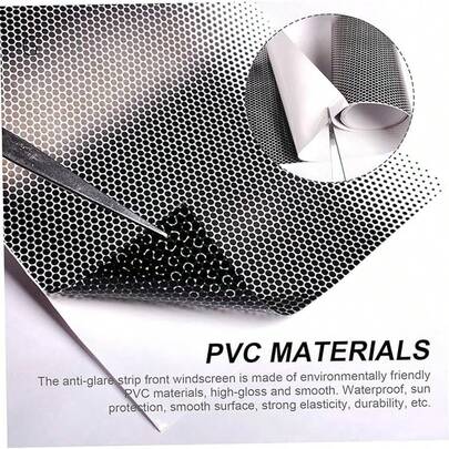 1pc Car Front Windshield Gradient Effect Glass Film/Car Sticker/Sunshade Sticker, Reduce Sunlight Intensity Glass Film - Suitable For All Car Models