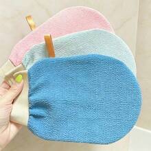 Spa Foam Massage Bath Mitt, Shower Exfoliating Peeling Body Scrub Glove, Dead Skin Remover Glove, Wear-Resistant Washing Tool, Household Bathroom Supply For Body Exfoliation - Purple - View 4