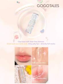GOGO TALES Marshmallow Soft Lip Oil, Creates Glass Lip Effect, Non-Sticky Texture, Moisturizing Lip Gloss, Transparent Shiny Lip Tint, Suitable For Daily Natural Makeup GOGOTALES - #403 Heartbeat Accelerating - View 6
