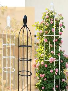 Garden Trellis, Birdcage Style Trellis, Decorative Vine Climbing Rack, Suitable For Patio And Balcony, Suitable For Supporting Climbing Plants Like Roses And Clematis, Decorative Flower Rack - Multicolor - View 5