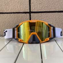Motorcycle Off-Road Goggles: Windproof, Dustproof, Snug Fit To Helmet, Durable, Suitable For Off-Road Motorcycles - Multicolor - View 9
