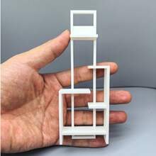 1:12 Minimalist Miniature Display Stand, Model House Mini Storage Rack, Home Office Desktop Decor, Fairy House Mini Tiered Display Rack, Figurine Small Ornament Display Stand, Miniature Furniture Model Decoration Storage Ornament, Miniature Scene Accessories, Photo Frame/Potted Plant Prop Display Rack - Miniature Display Shelf - View 13