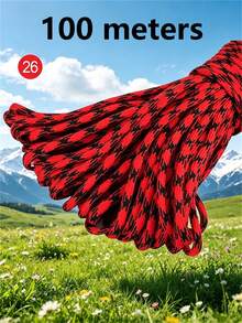 10M/50M/100M Nylon Paracord, 4mm 7-Strand - Non-Elastic Woven Rope, Suitable For Outdoor Training, Camping And DIY Activities - Multicolor - View 17