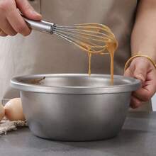 1pc/3pcs Stainless Steel Ball Whisk Set, Upgraded Cooking Whisk, Suitable For Mixing, Beating, Stirring And Whisking - Silver - View 2