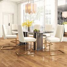 Velvet Dining Chair Set Of 6, Beige - 米色 - 查看 1