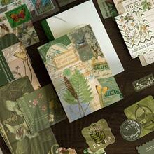 Scrapbook Supplies Kit, Botanical Bullet Junk Journal Kit With Journaling/Scrapbooking Supplies, Stationery, A6 Grid Notebook With Graph Ruled Pages,Washi Sticker, Decorative Papers, Envelopes, Scrapbook Gift For Craft Lover - Plants - View 6