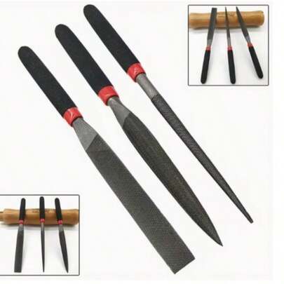 Small Steel Files Needle File Flat File For Stone Glass Metal Carving Craft Needle Filing Woodworking Hand File Tool Easy Install