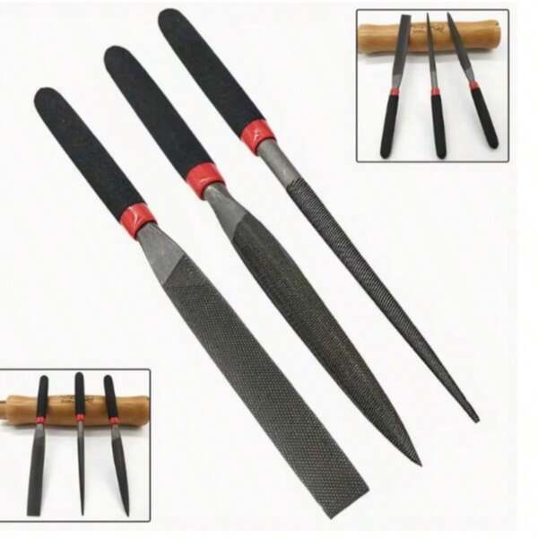 Small Steel Files Needle File Flat File For Stone Glass Metal Carving Craft Needle Filing Woodworking Hand File Tool Easy Install