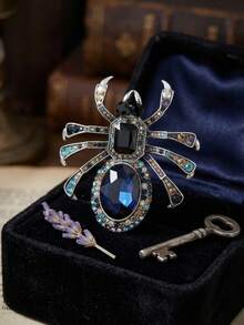 Halloween Rhinestone Spider Brooches For Women Unisex Creativity Animal Pins Party Jewelry Unique Fashion Accessories Friends Gatherings Holiday Gifts - Spider - View 21