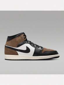 Men's AIR JORDAN 1 MID Mid-Top Sports Casual Shoes DQ8426-007 - Black and White - View 2