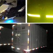 Pita Reflektif Perekat Mandiri Tugas Berat PVC Tahan Air Pita Reflektif Penanda Jalan Cocok Untuk Truk, Mobil, Trailer, Sepeda, Helm, Pakaian Serbaguna (5cm*3m) - MultiWarna - View 8