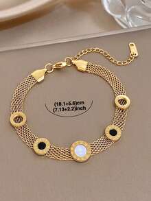 Luxury Vintage Colorful Butterfly Zirconia Diamond Stainless Steel Bracelet For Women,Delicate Gold Jewelry,Party,Daily,Christmas,Birthday/Halloween - Multicolor - View 7