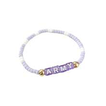 Gelang Ungu Modis - Manik-manik Mika Warna-warni Gaya Bohemian - Aksesori Gelang Sederhana dan Menarik, Hadiah Ulang Tahun untuk Pacar - MultiWarna - View 7