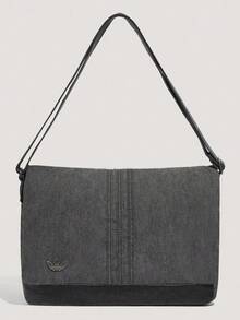 Adidas Originals Unisex Denim MSG Shoulder Bag LD6377 - Grey - View 1
