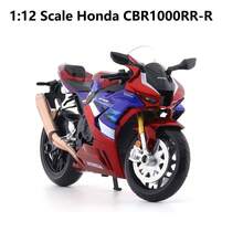 Burago 1:12 Scale Honda CBR1000RR-R Fireblade SP (White/Red) Die-Cast Motorcycle Model – Creative Desktop Ornament With Display Stand - Multicolor - View 5