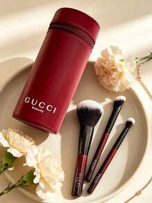 فرشاة مكياج محمولة من GUCCI أداة تجميل GUCCI-GIFT-135 - الأحمر - مشاهدة 3